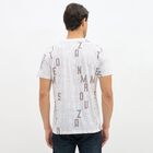 Men's Round Neck Half Sleeves T-Shirt, सफ़ेद, small image number null
