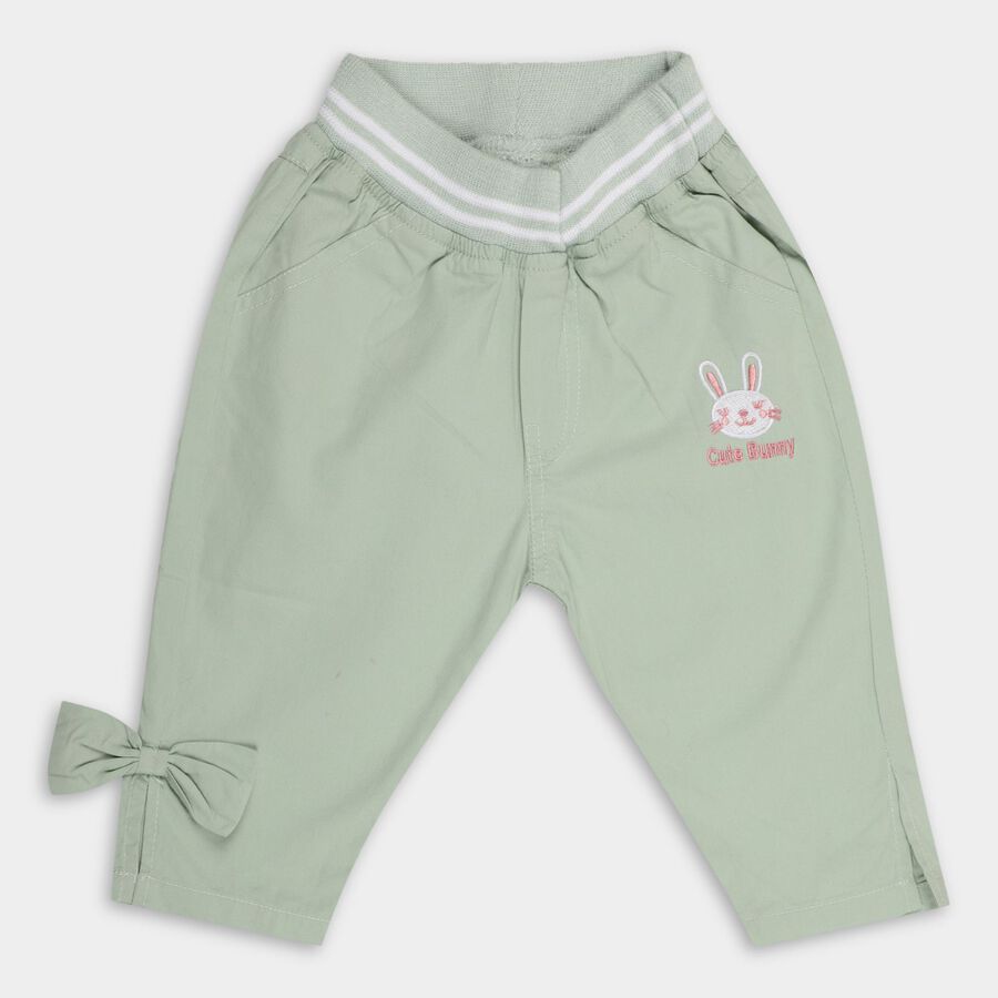 Infants' 100% Cotton Cotton Trousers, Light Green, large image number null