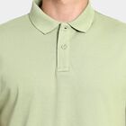 Men's Collared Half Sleeves T-Shirt , हल्का हरा, small image number null
