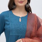 Women's Bright White Solid Dupatta, Pink, small image number null