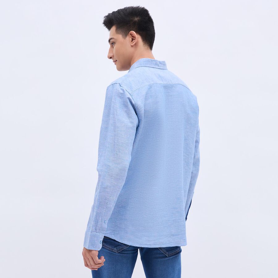 Men's Regular Collar Casual Shirt , हल्का नीला, large image number null
