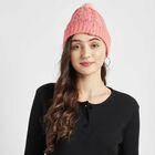 Solid Pom Pom Winter Cap, Pink, small image number null
