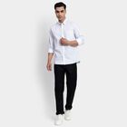 Men's 100% Cotton Casual Shirt, ऑफ व्हाइट, small image number null