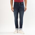 Men's Dark Blue Skinny Fit Stretchable Jeans, Dark Blue, small image number null