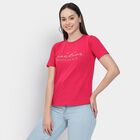 Ladies' Round Neck T-Shirt , Fuchsia, small image number null