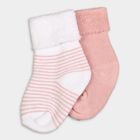Infant's Socks (Pack of 2), Peach, small image number null