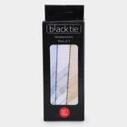 Men's Multi-colored Striped Pack of 3 Handkerchief, हल्का नीला, small