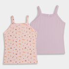 Girls' 100% Cotton Vest (Pack of 2), Pink, small image number null