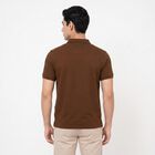 Men's Beige Polo Neck Polo T-Shirt, Beige, small