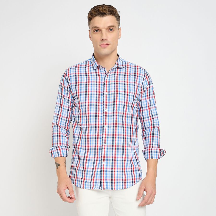 Men's Casual Shirt, लाल, large image number null