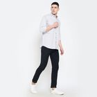 Men's 100% Cotton Casual Shirt , Light Grey, small image number null