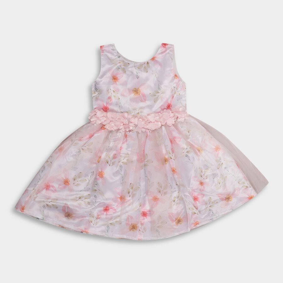 Girls' Frock , हल्का गुलाबी, large image number null