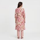 Women's Pink Floral Printed Ethnic Set, गुलाबी, small