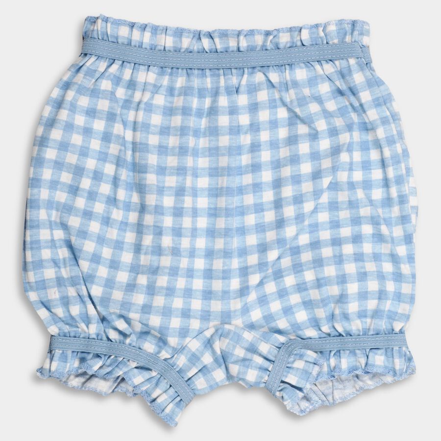 Girls' 100% Cotton Bloomer, Light Blue, large image number null