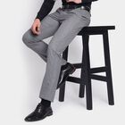 Men's Slim Fit Formal Trousers, हल्का ग्रे, small image number null