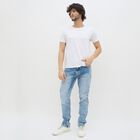 Men's Light Blue Slim Fit Jeans, हल्का नीला, small image number null