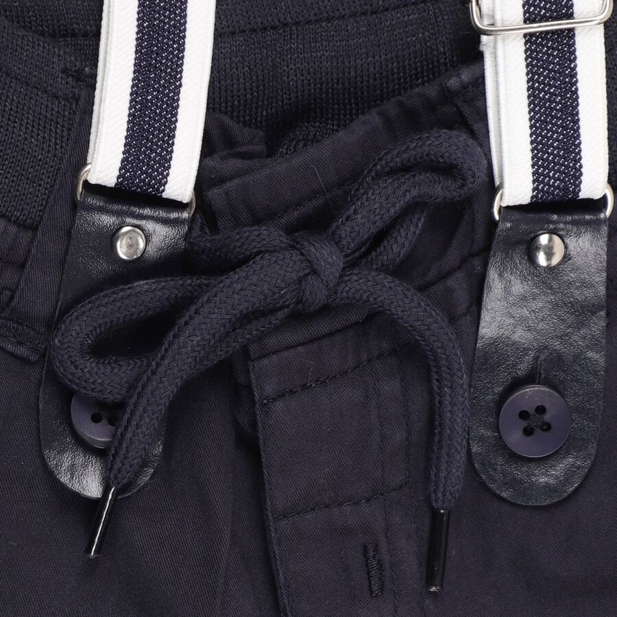 Infants'100% Cotton Cotton Trousers, नेवी ब्लू, large image number null