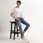Men's Five Pocket Jeans, हल्का नीला, small image number null