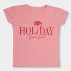 Girls' T-Shirt, गुलाबी, small image number null