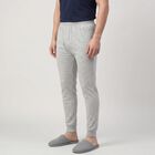 Men's Grey Long Johns Thermal, मिश्रित हल्का ग्रे, small