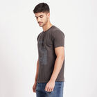 Round Neck T-Shirt, Dark Grey, small image number null