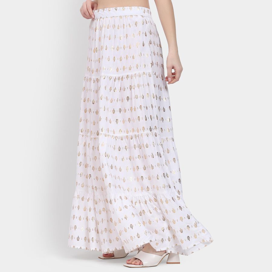 Ladies' Lehenga Skirt, Off White, large image number null