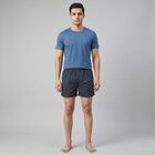 Men's Navy Blue Regular Fit Solid Boxers, Navy Blue, small