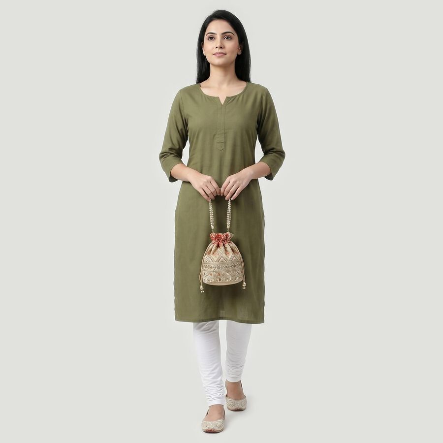 Women's White Cotton Blend Elastic Waist Churidar, सफ़ेद, large