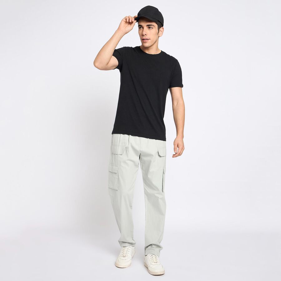 Men's 100% Cotton Track Pants , Light Grey, large image number null