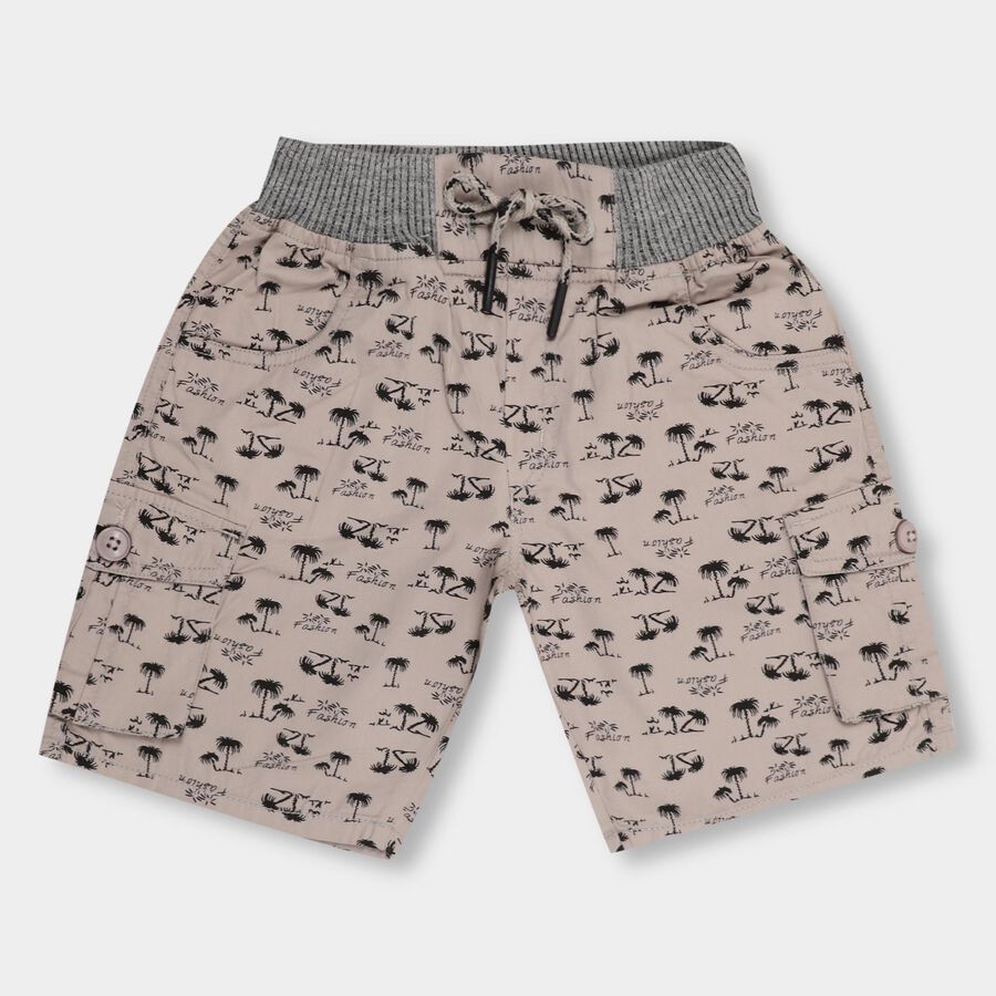 Boys' 100% Cotton Bermudas , हल्का ग्रे, large image number null
