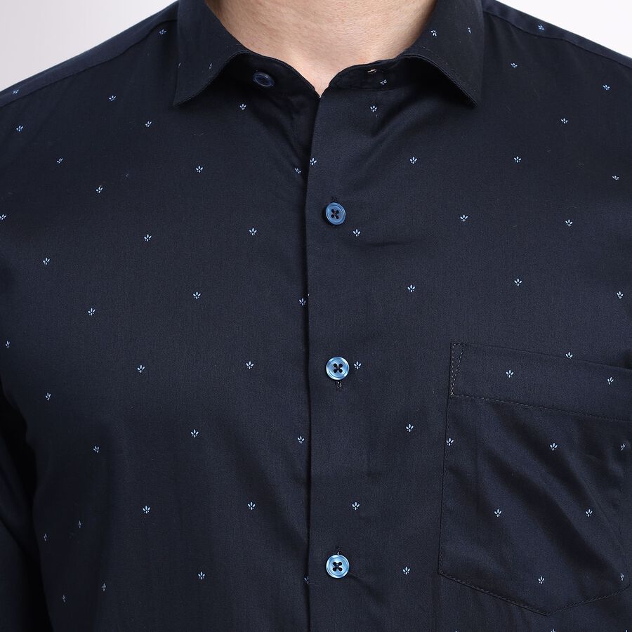 Men's 100% Cotton Partywear , Navy Blue, large image number null