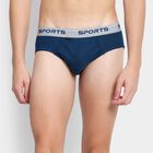 Cottton Solid Brief, Teal Blue, small