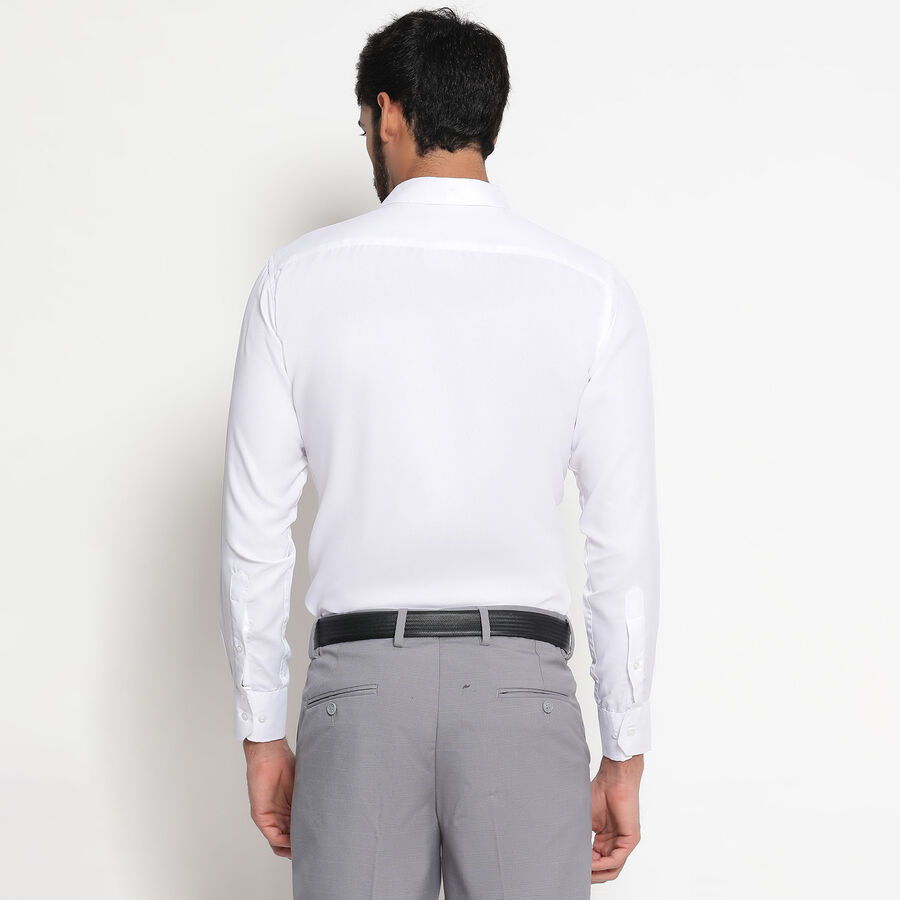 Solid Formal Shirt, सफ़ेद, large image number null