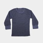 Boys' Mid Blue Long Sleeve Thermal, Mid Blue, small