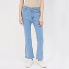 Women's Midnight Navy Blue Skinny Fit High-Rise Jeans, हल्का नीला, small