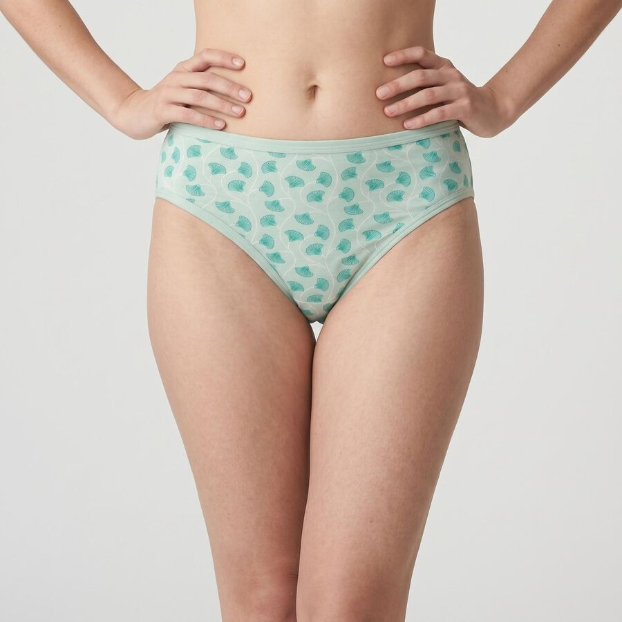 Women's Mint Green Regular Fit Printed Panty, Light Green, large