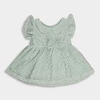 Infant Girls' Frock , Light Green, small image number null