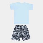 Boys Round Neck Baba Suit, हल्का नीला, small image number null