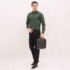 Men's Dark Green Regular Collar Formal Shirt, Dark Green, small image number null
