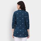 Ladies' 100% Cotton Kurti , Teal Blue, small image number null
