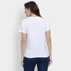 Ladies' 100% Cotton Round Neck T-Shirt, सफ़ेद, small