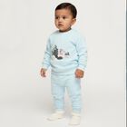 Infants' Light Baby Blue Crew Neck Graphic Sweatshirt, एक्वा, small image number null