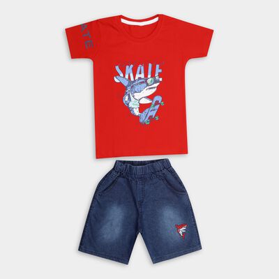 Boys' 100% Cotton Woven Baba Suit