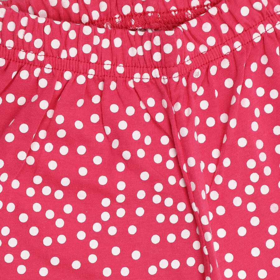 Girls' 100% Cotton Capri Set , सफ़ेद, large