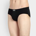 Men's 100% Cotton Briefs, Black, small