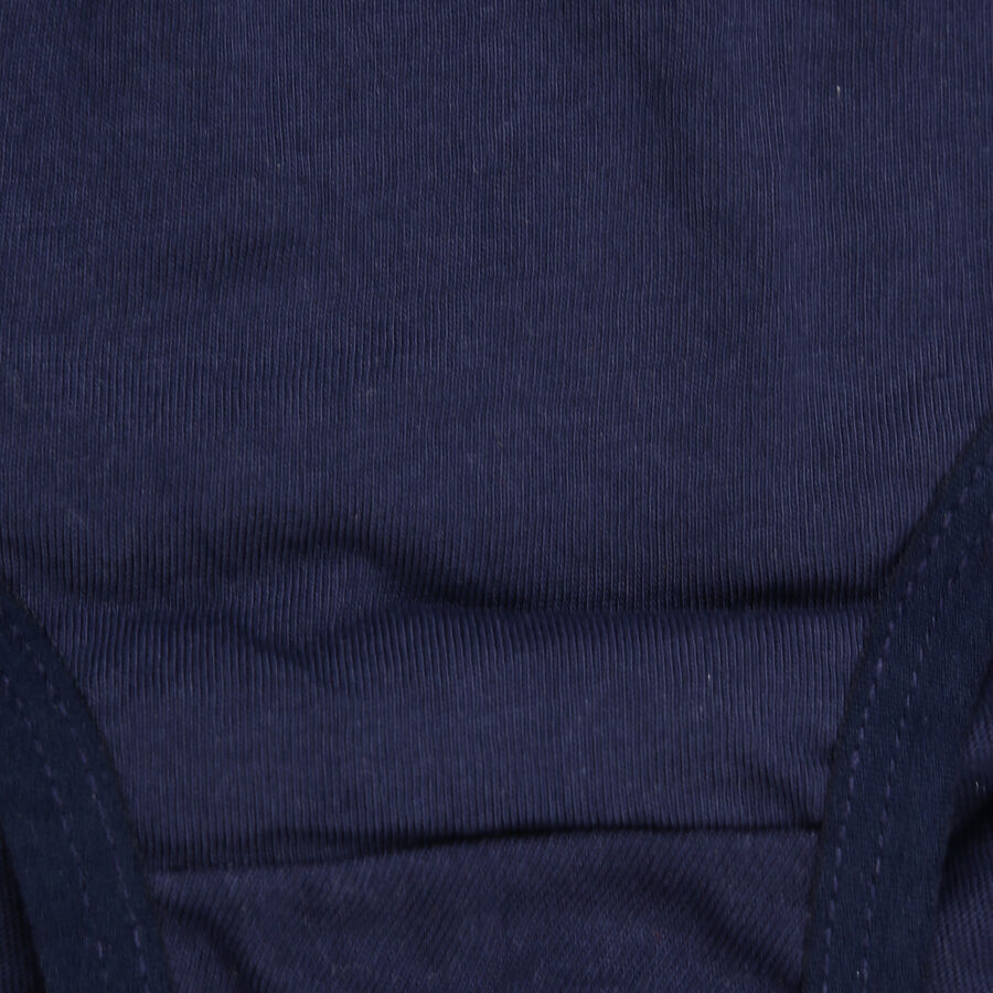 Girls Cotton Solid Panty, Navy Blue, large image number null