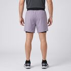 Men's Mid Blue Regular Fit Sports Shorts, मध्यम नीला, small