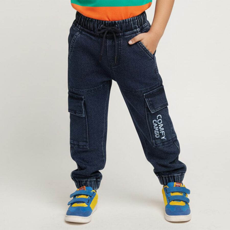 Boys' Jeans, मध्यम नीला, large image number null