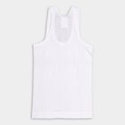 Boys' 100% Cotton Vest (Pack of 2), Yellow, small