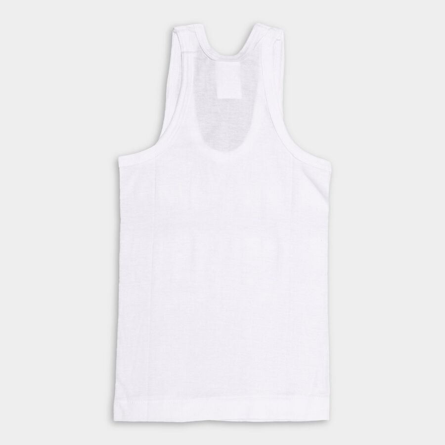 Boys' 100% Cotton Vest (Pack of 2), Yellow, large